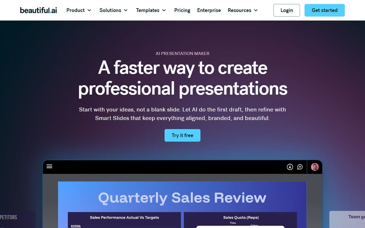 Beautiful.ai screenshot