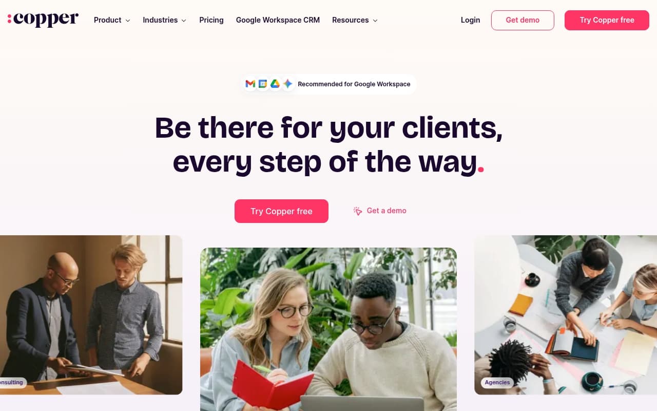 Copper CRM screenshot