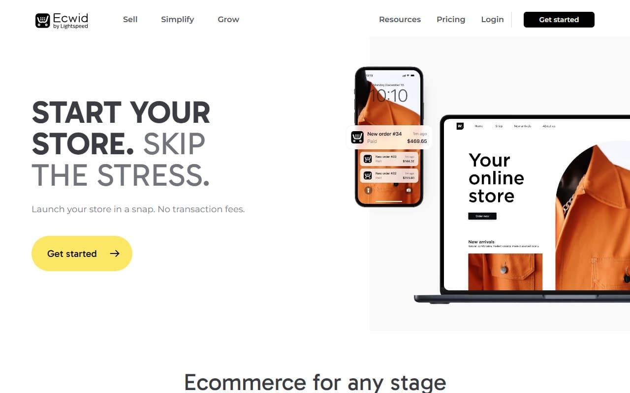 Ecwid by Lightspeed screenshot
