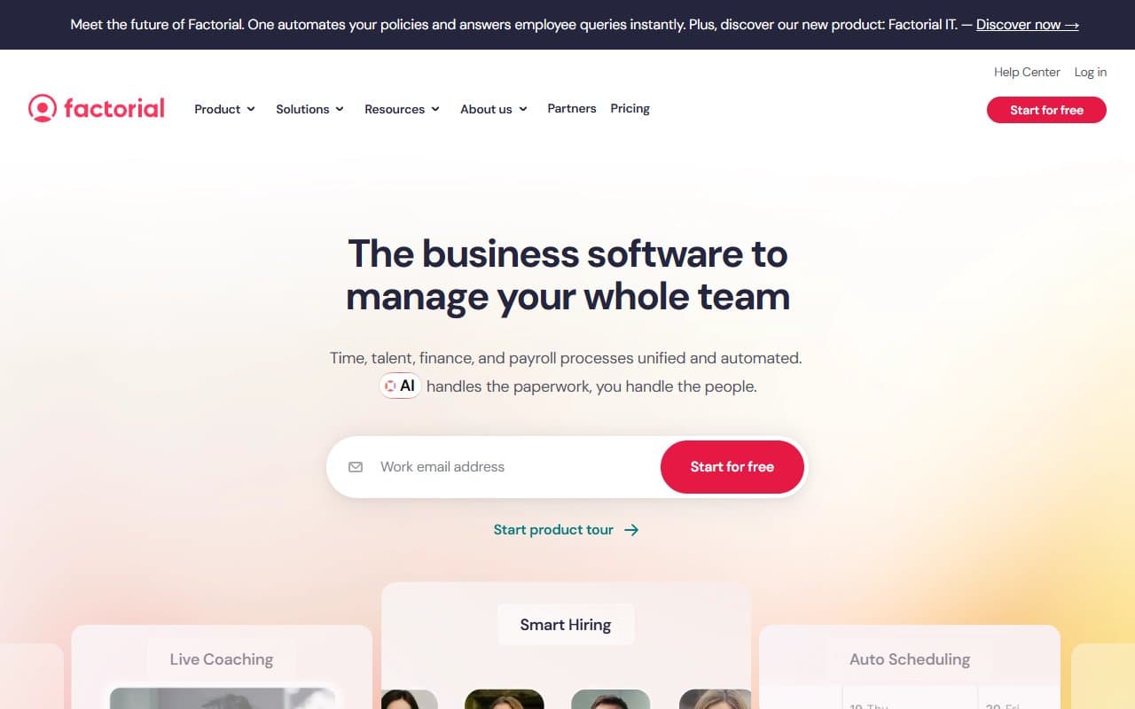 Factorial HR screenshot