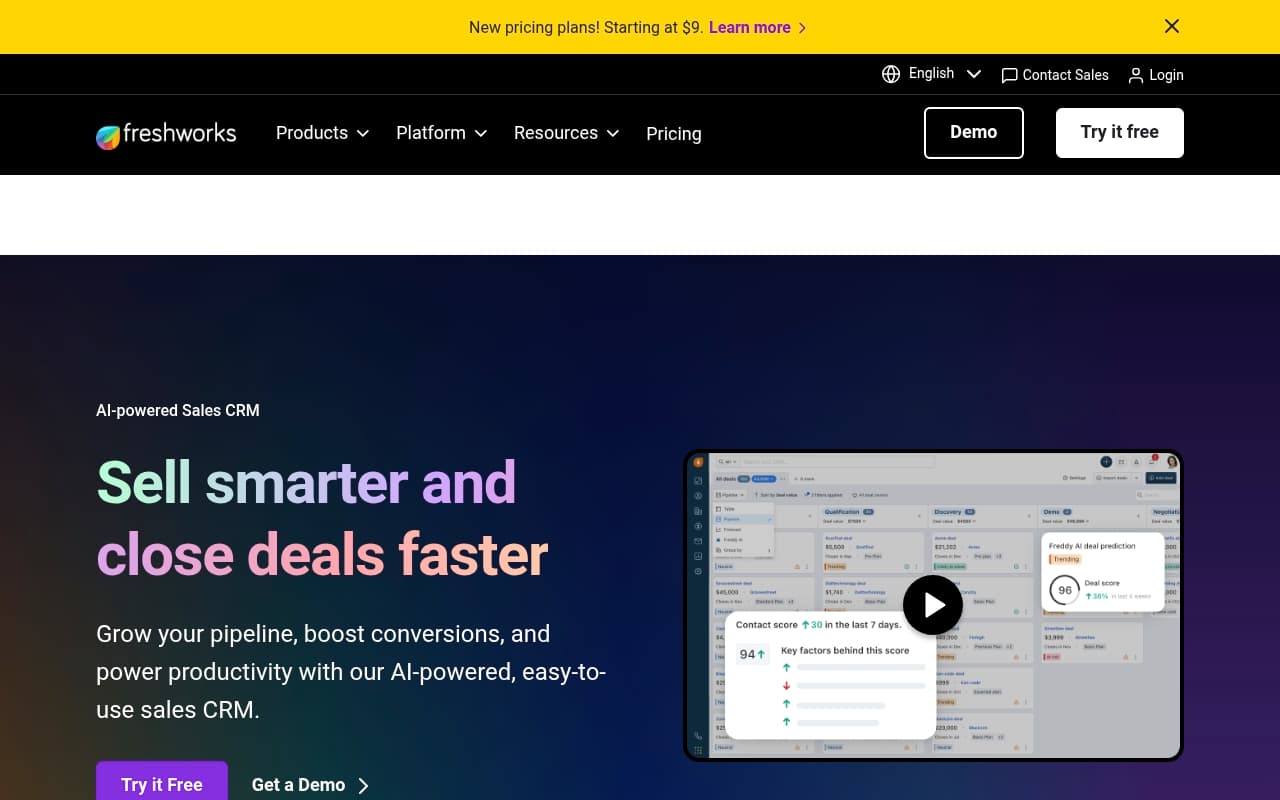 Freshsales screenshot