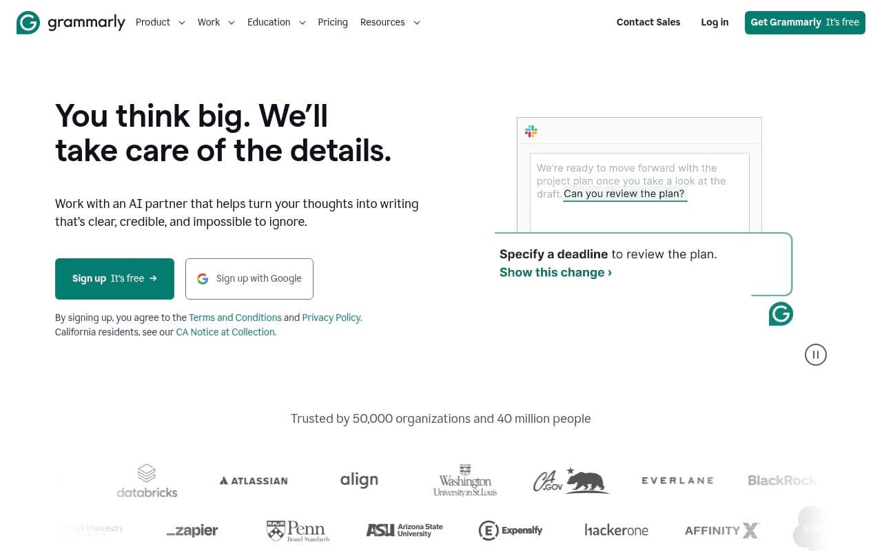 GrammarlyGO screenshot