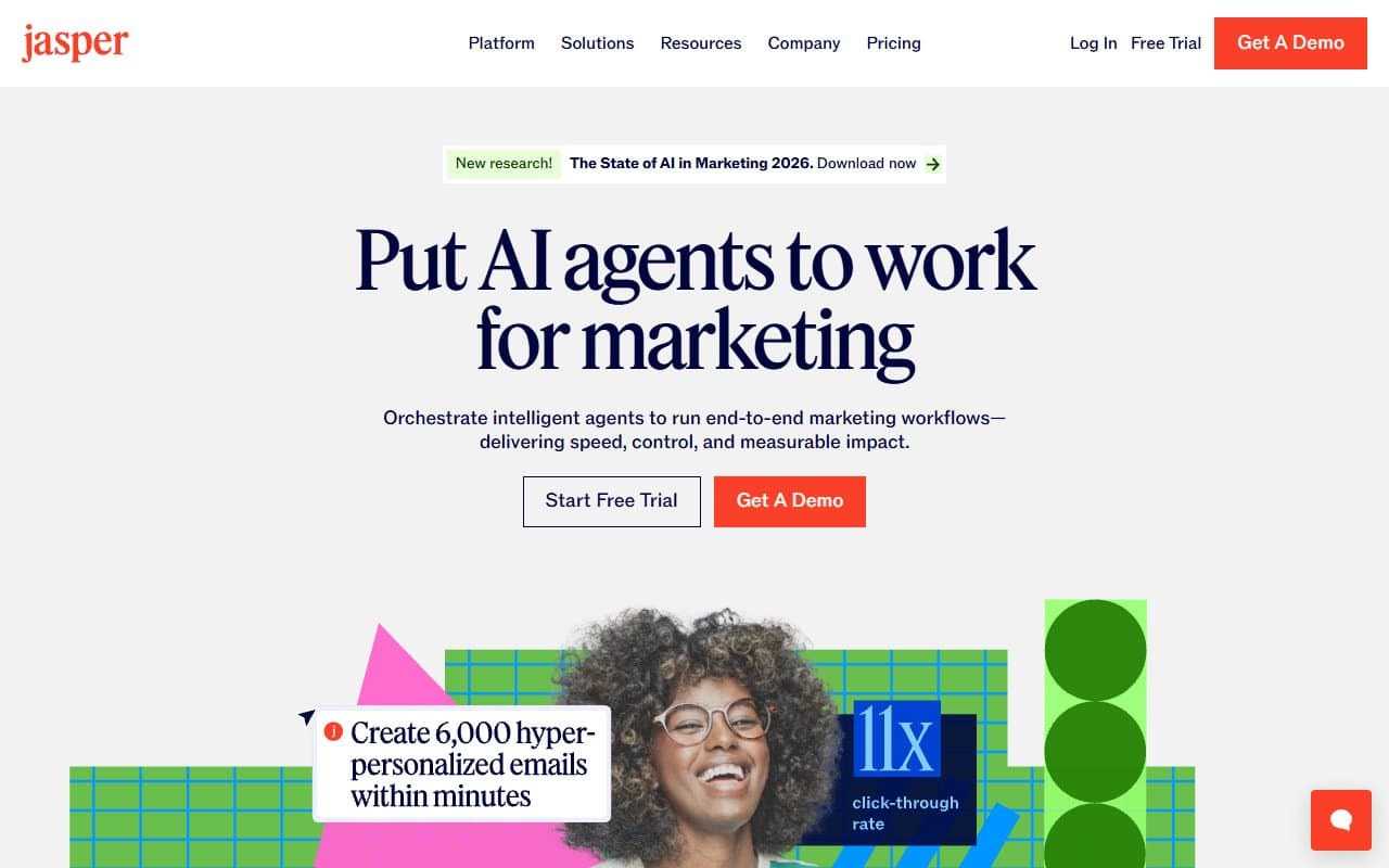 Jasper AI screenshot