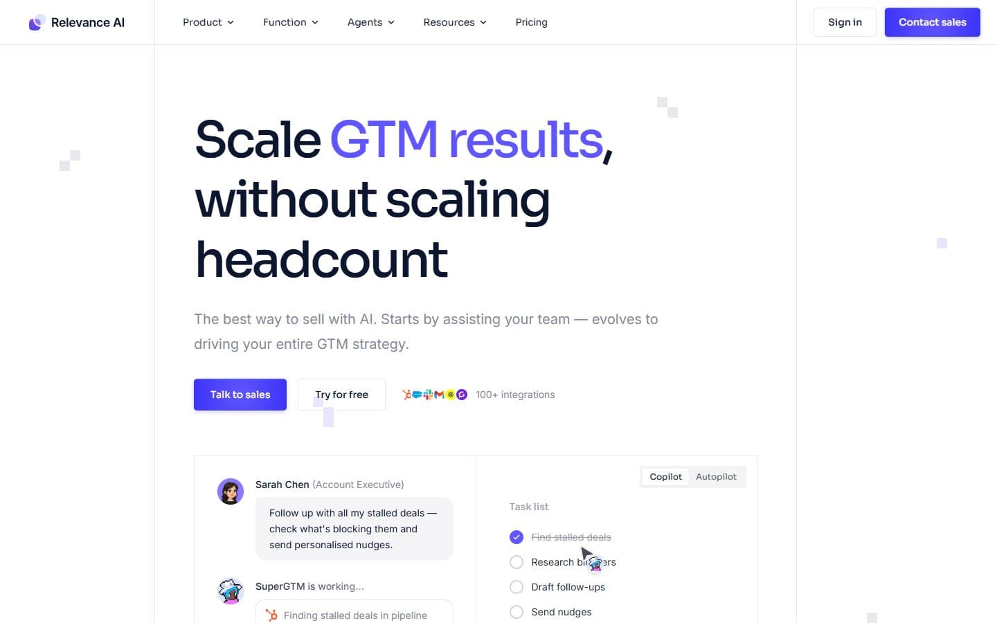 Relevance AI screenshot