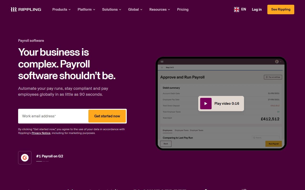 Rippling Payroll screenshot