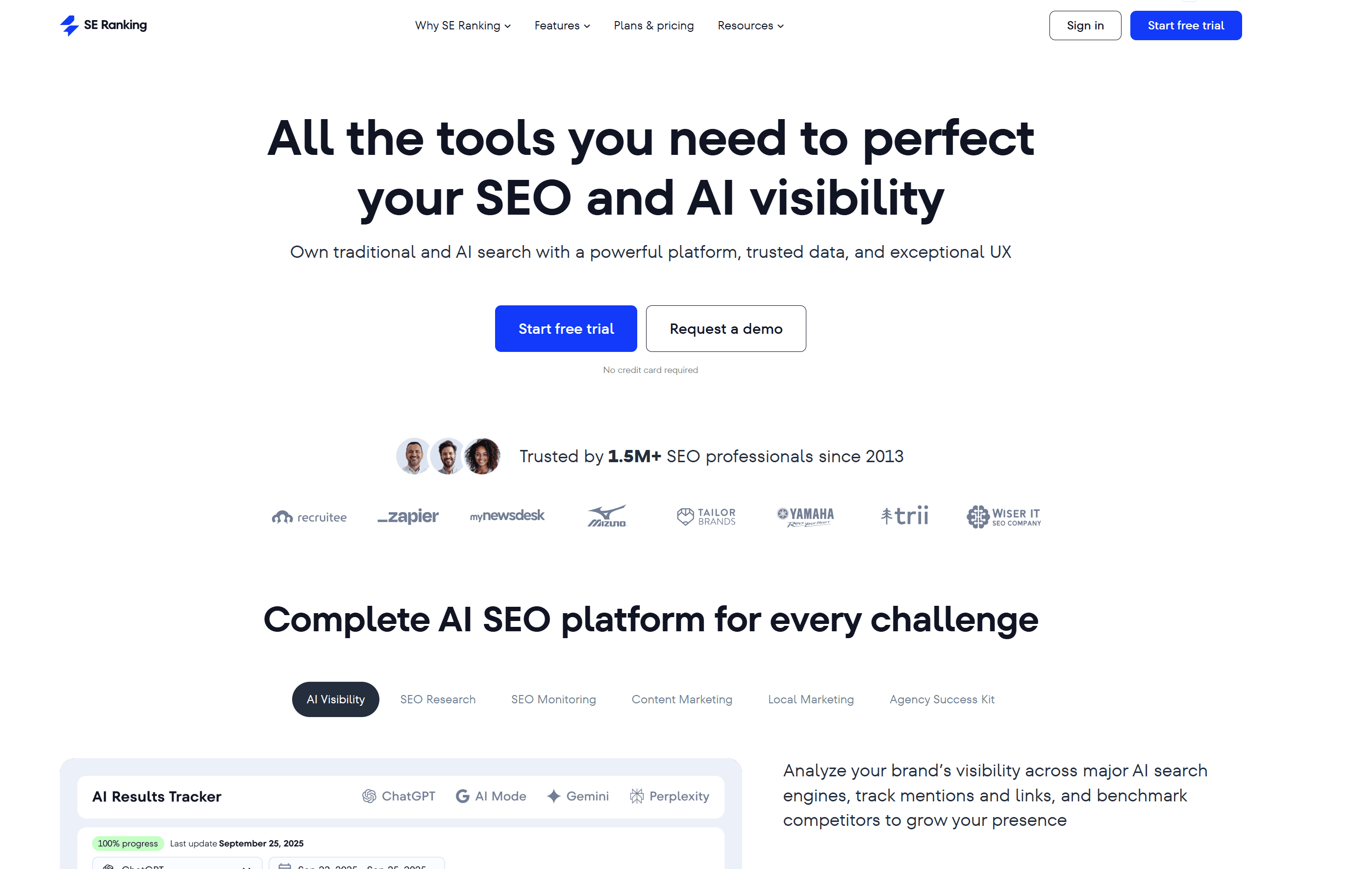 SE Ranking screenshot