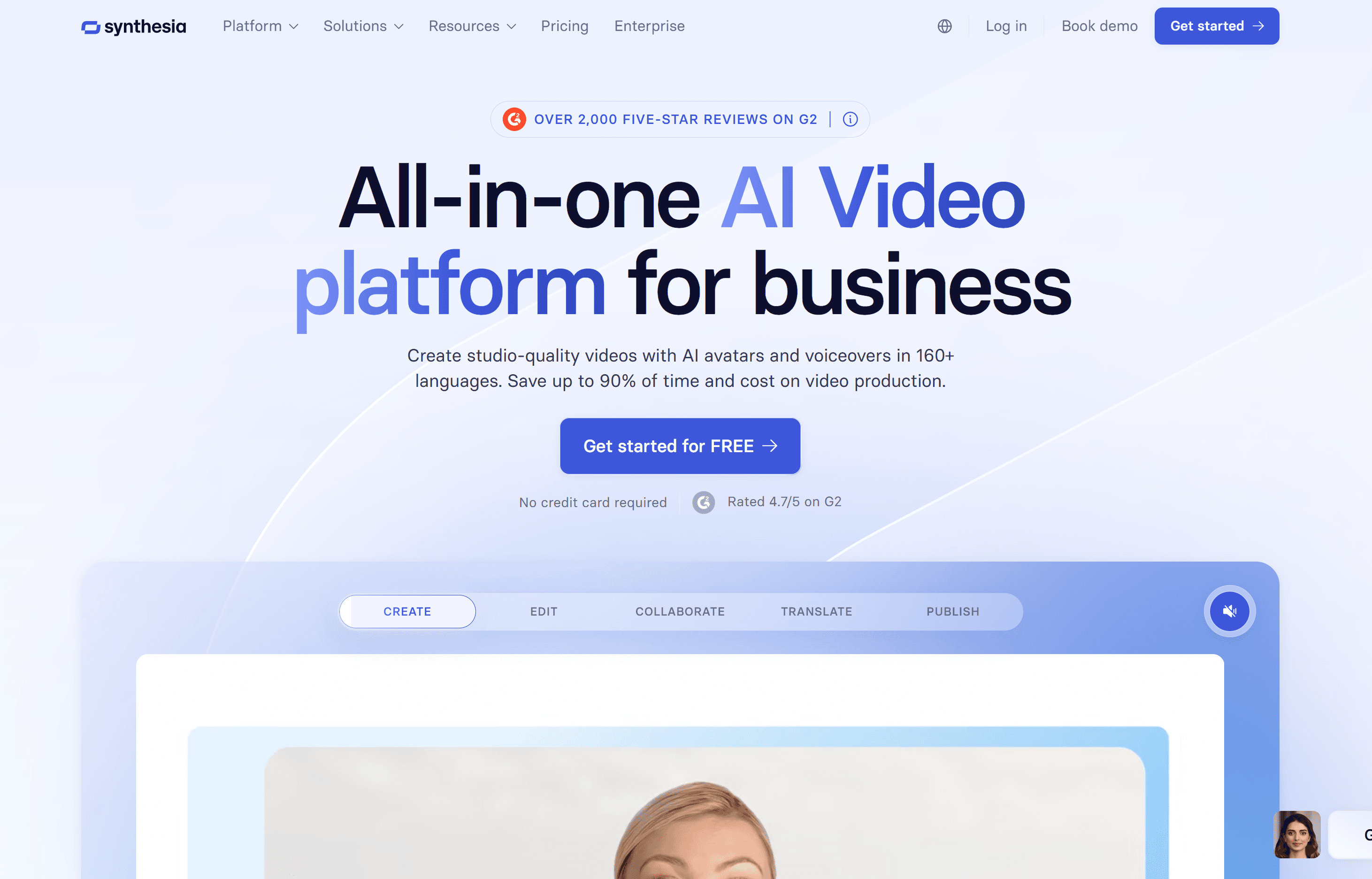 Synthesia screenshot