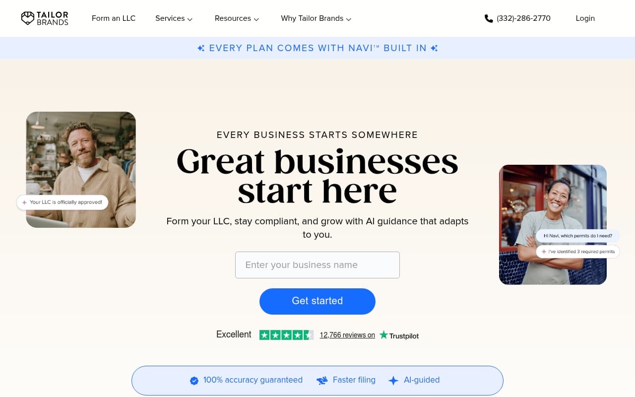 Tailor Brands screenshot